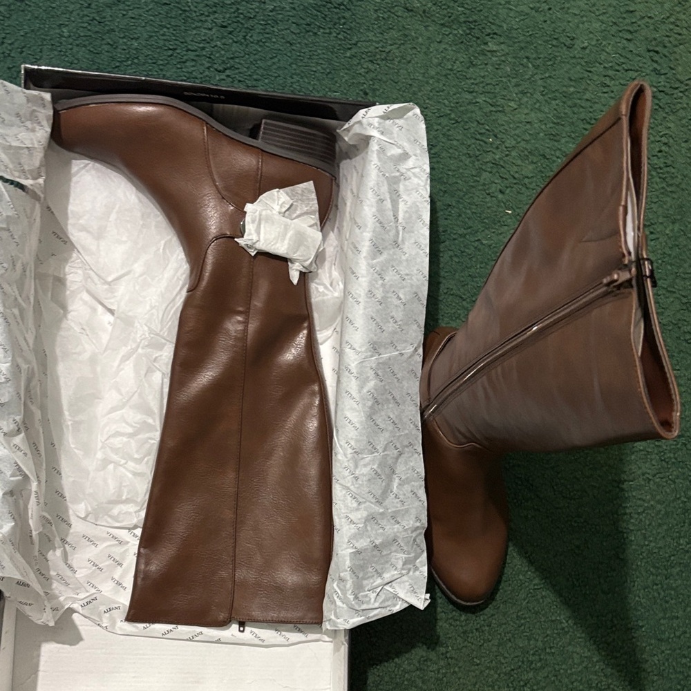ALFANI Brown Boots Size 6.5 NEW - Picture 7 of 9